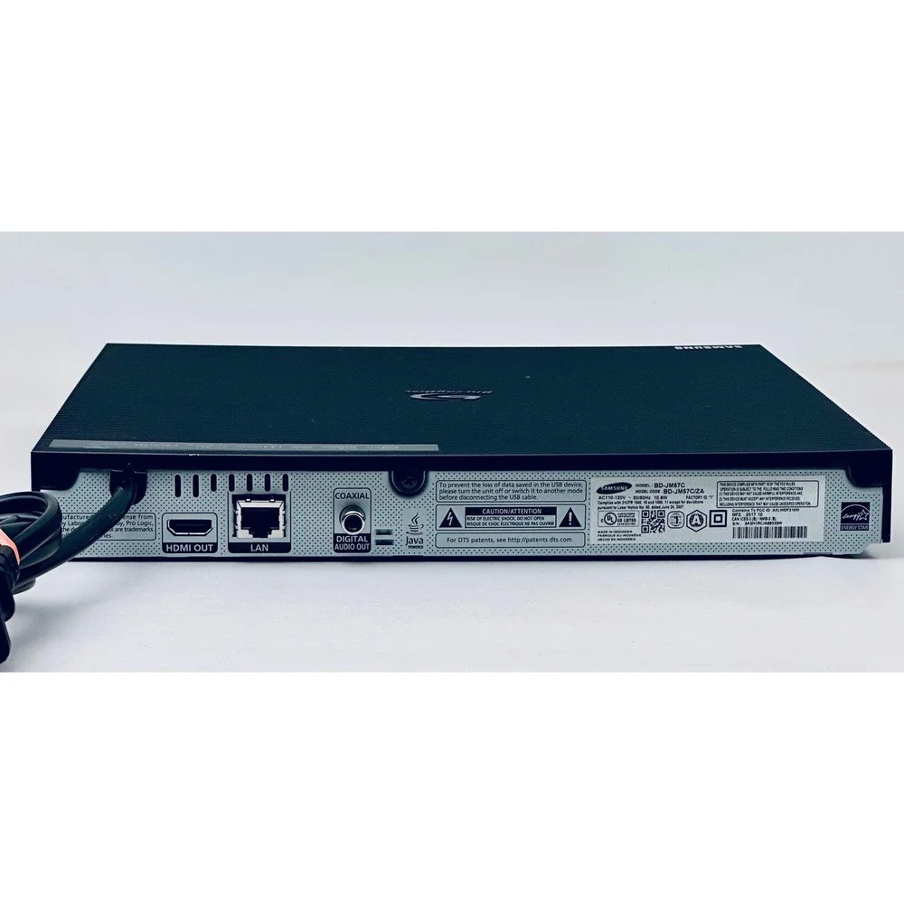 Samsung BD-JM57C Blu-ray DVD Player 1080p Smart Wireless LAN Tested No Remote